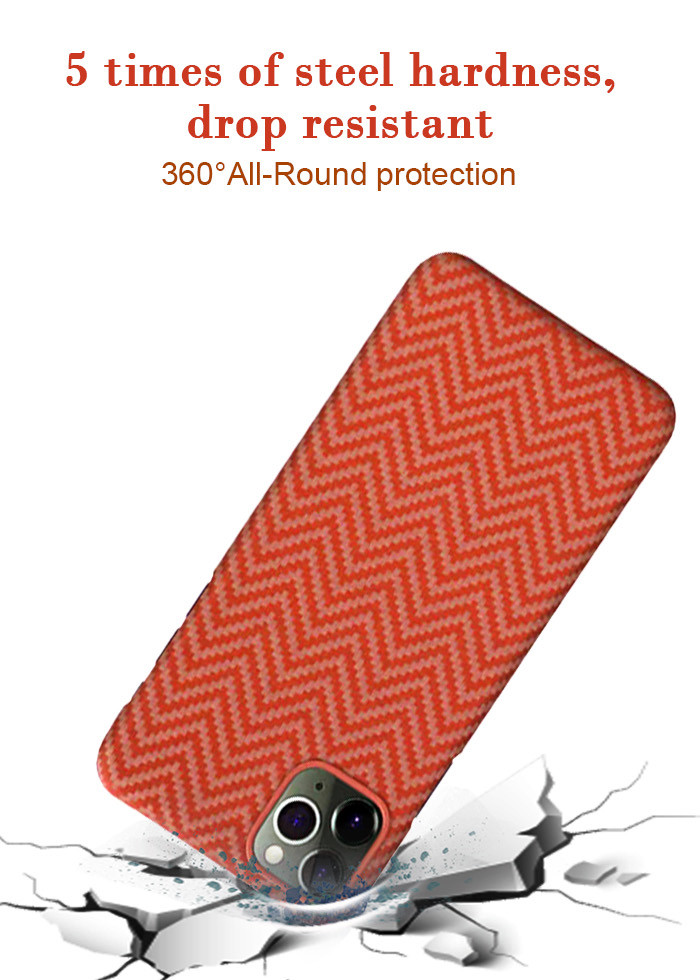 3D Touch Feeling iPhone 11 Pro Max Waterproof Case Aramid Fiber Phone Case