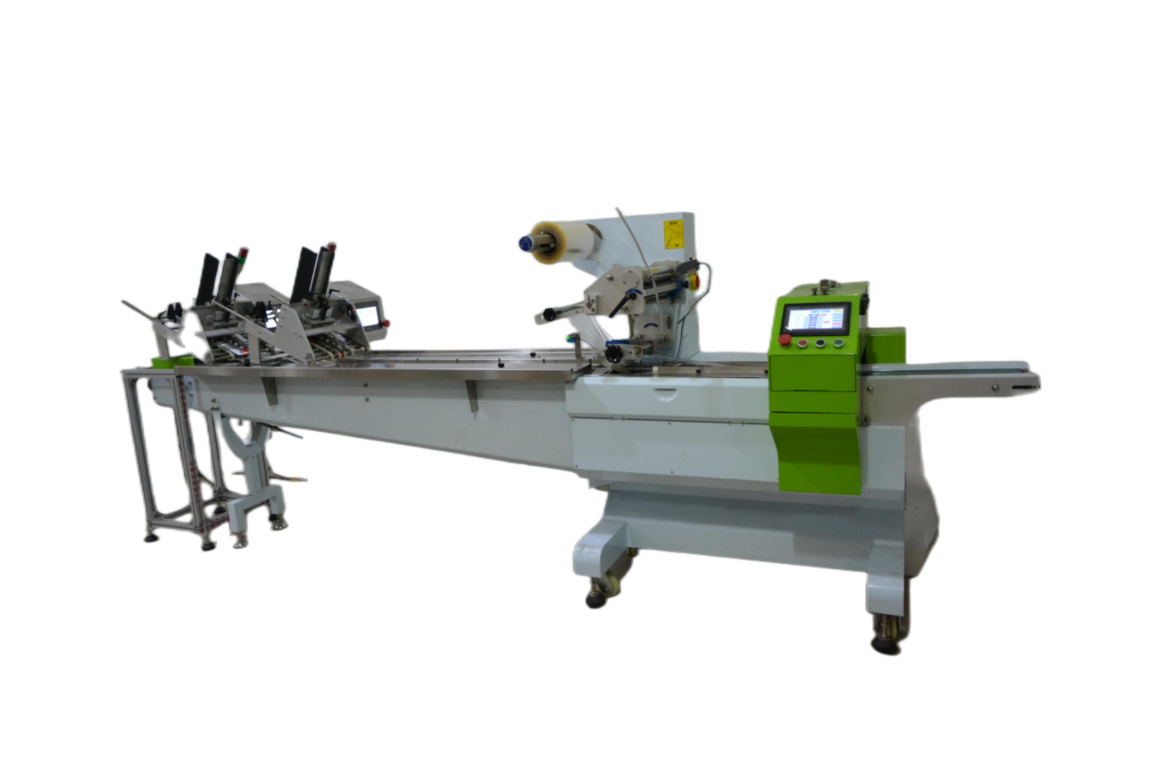 Door Handle Flow Wrap Packing Machine 120 Bags/Min Pillow Wrapping Machine