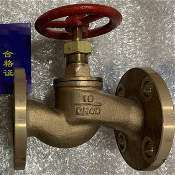 Marine Flange Bronze Sea Water Manual 80 ℃ Unidirectional Stop Check Valve