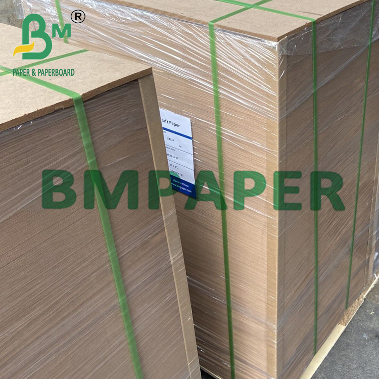 Brown Kraft Paper PE laminated Cardboard Trays For Food Containers