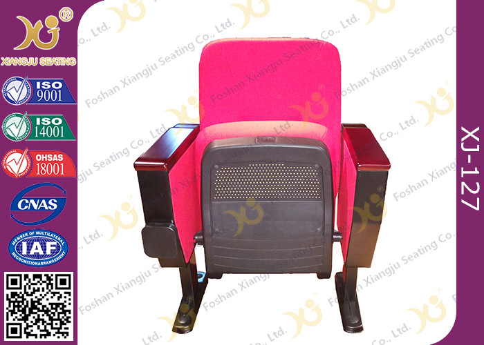 Short Back Auditorium Theater Seating With Tablet Hidden In Armrest