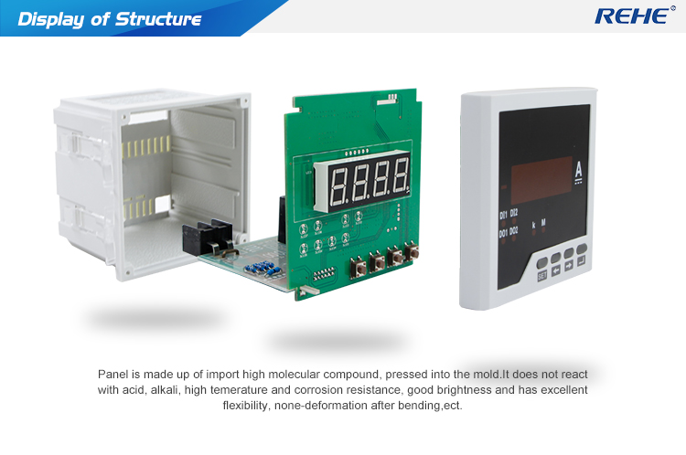 Factory bottom price RH-DA21 ampere meter Single Phase Digital Analog Ampermeter