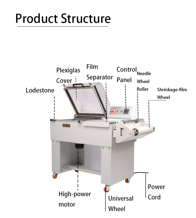 Plastic Packaging Material Automatic Heat Shrink Wrapping Machine for Home Appliances
