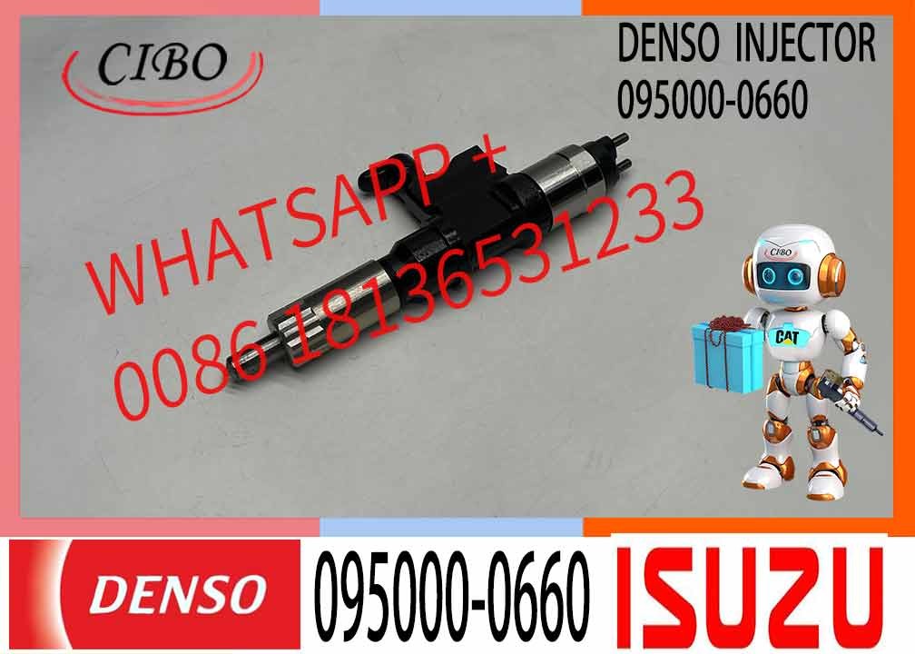 Fuel Injector 095000-0660 / 0950000660 / 8-98284393-0 for 2001-2007 Isuzu NPR NPR-HD 4HK1 4.8L 5.2L