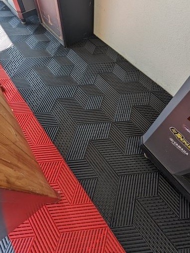 Heavy Duty Black Garage Tiles