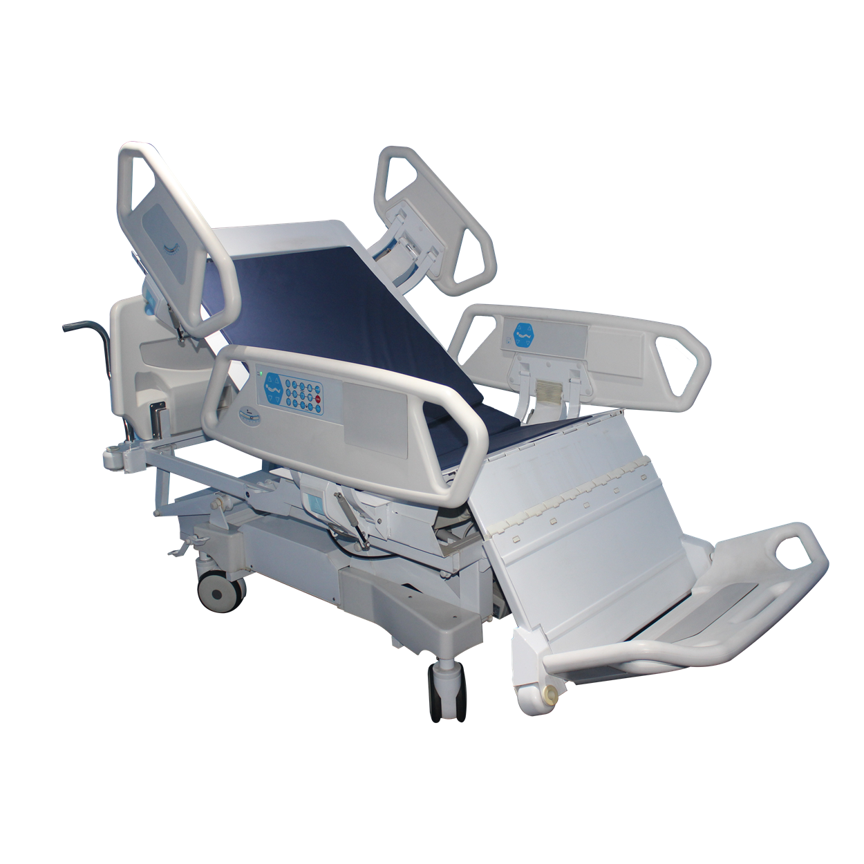 H500MM 220CM Five Eight Function Electric Hospital Bed Manually Operated Home Nursing