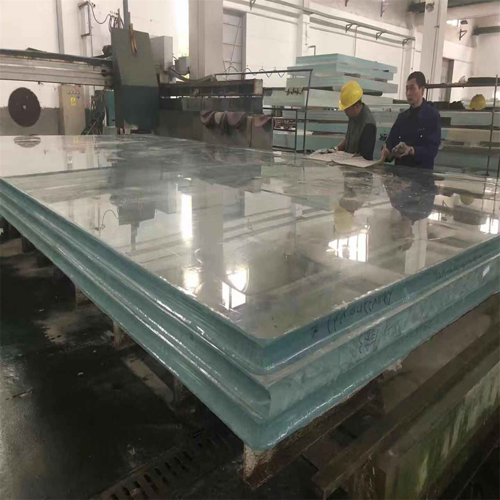 100mm Transparent Acrylic Glass Swimming Pool Panel Cast Acrylic Sheet Style Oval Shape