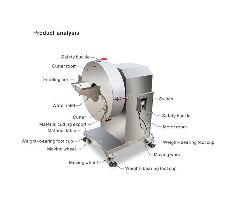 3000KG/H 200KG Commercial large fruit and vegetable slicer potato chip slicer professional fast slice slicer