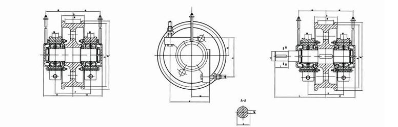 Customized Crane Trolley Wheels , Double Flange Steel Cast Crane Rail Wheels