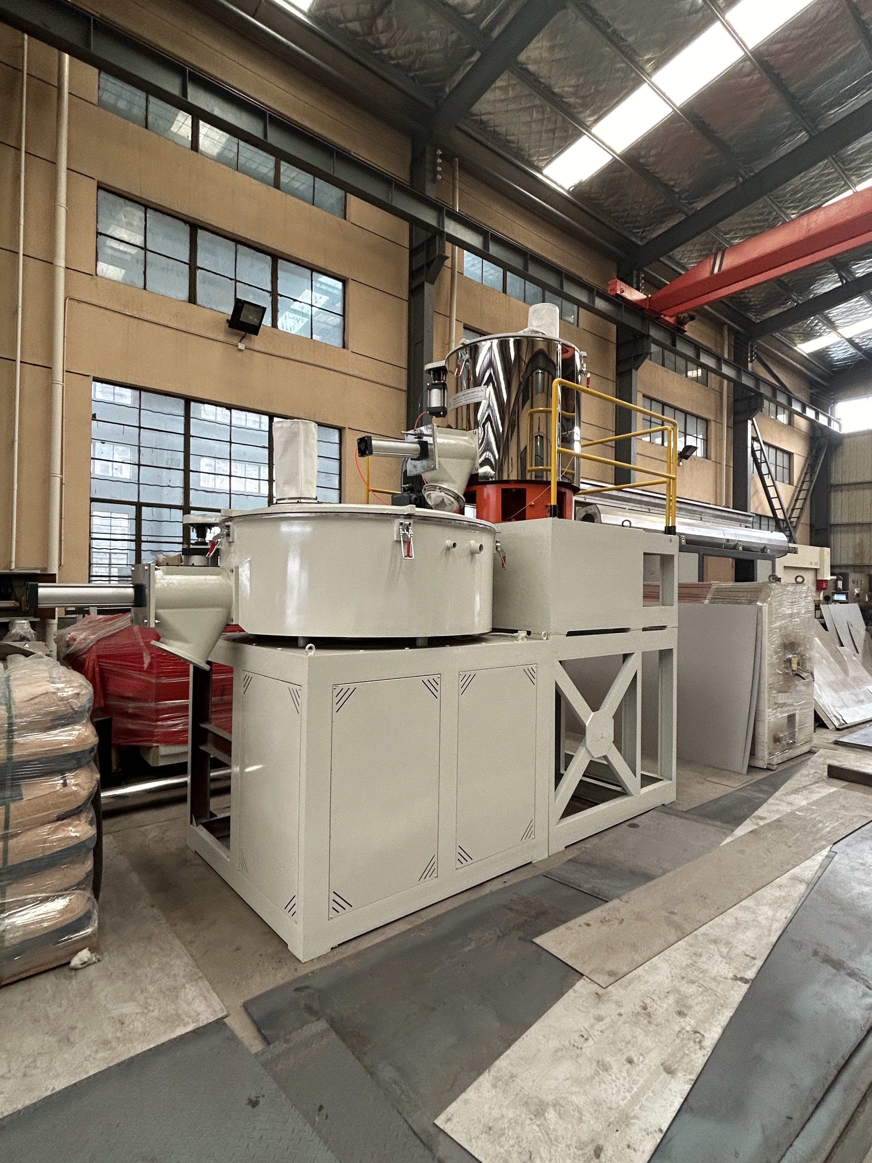 SRL500/1000 PVC Powder Mixer Raw Wood Plastic Material Mixing PVC High Speed Mixer Unit Vertical Horizontal Mixer Hot and Cool Mixing Machine