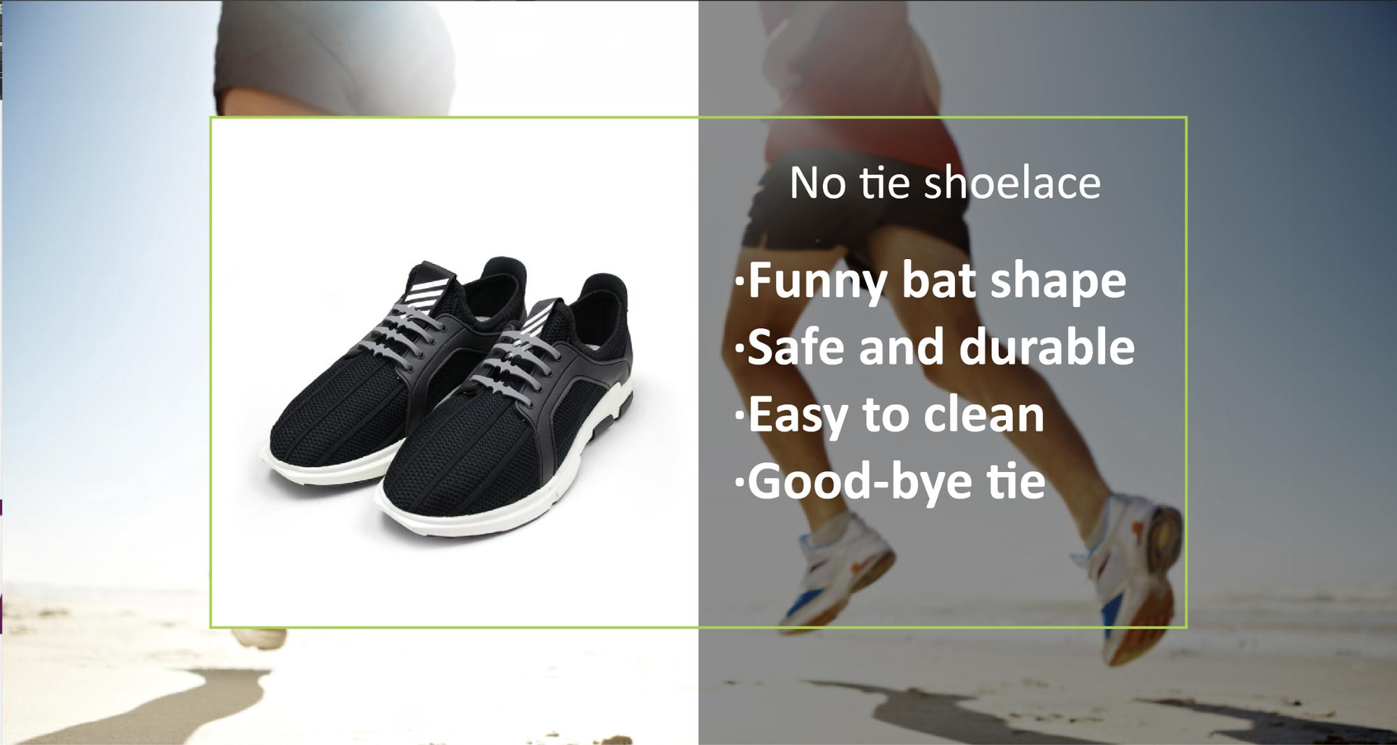 60mm*16 No Tie Silicone Shoelaces Easy To Clean Safe And Durable Velcro Band Like Design