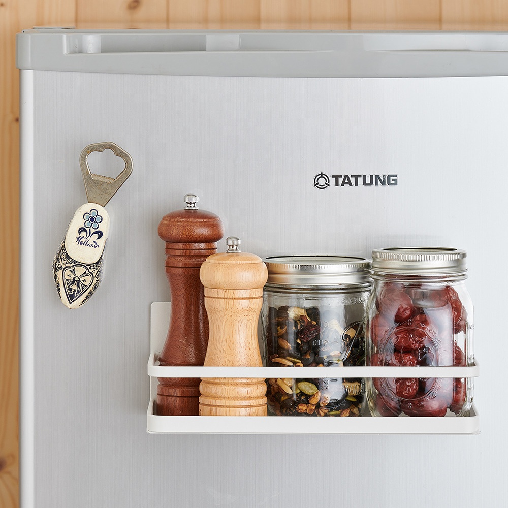 Customized Sizes Magnetic Adsorption Spice Shelf for Kitchen Bathroom Washing Machine