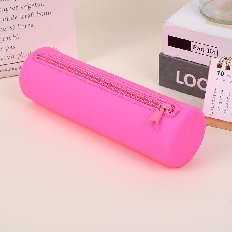 Stylish Silicone Pencil Pouch Portable and Waterproof Pen Bag for Office Supplies