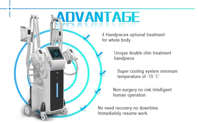 Vacuum therapy cellulite machine Fit Cryotherapy Slimming Machine With Different Handles