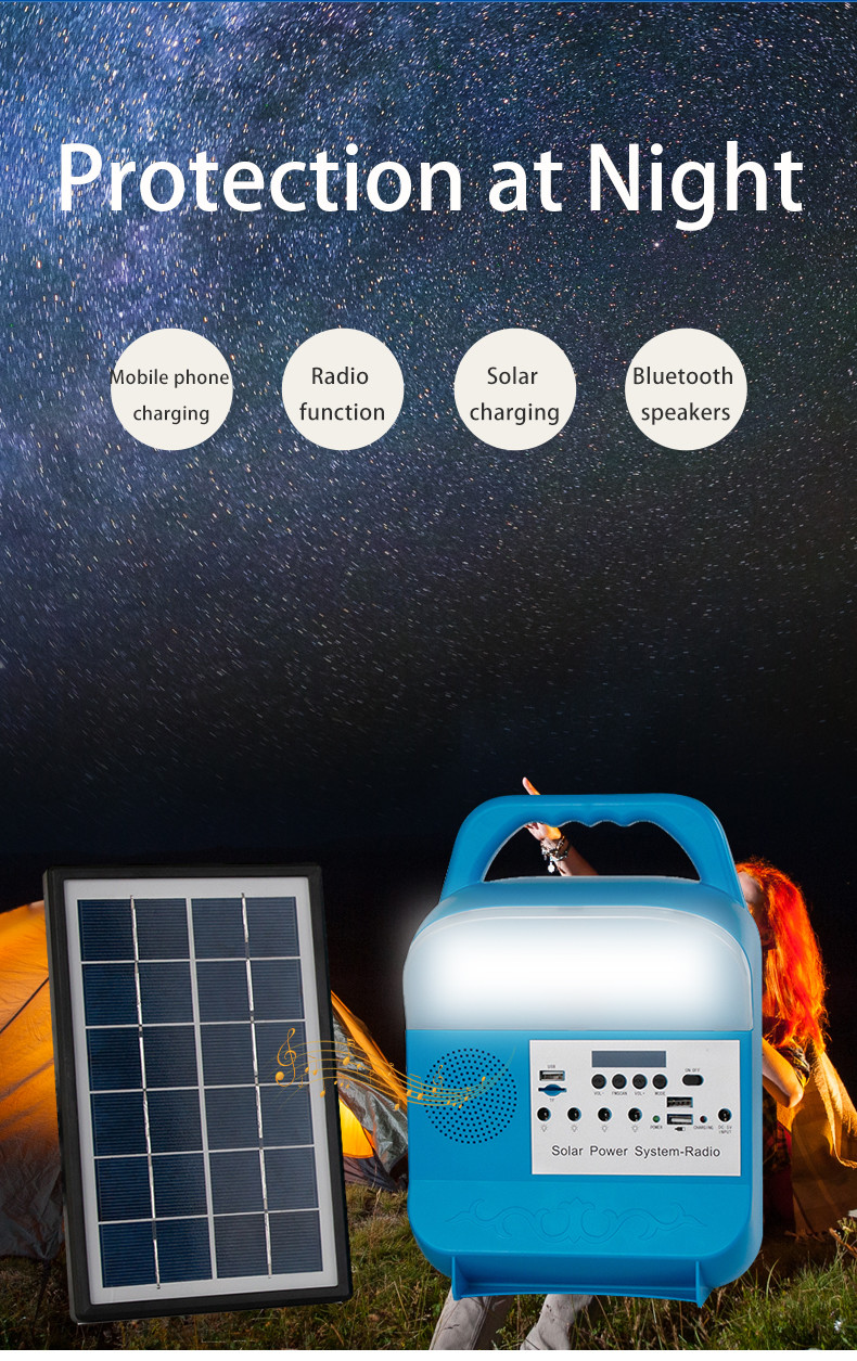 CE MSDS IEC Plastic Solar Home Lighting System With Power Bank