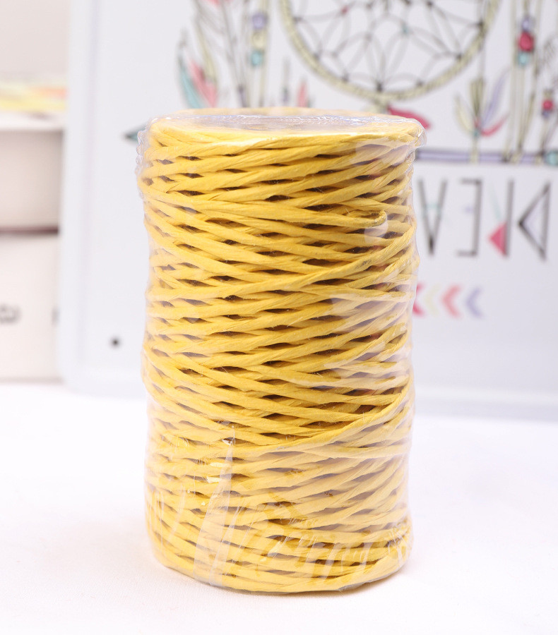 Iron Wired 2mm Paper Rope Eco DIY Twisted Paper Cord Biodegradable