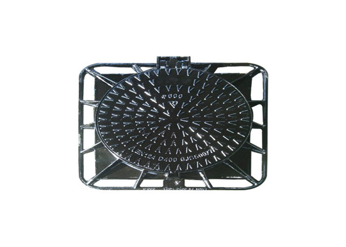 Waterproof Square Composite Manhole Covers Shock Absorption EN124 Standard