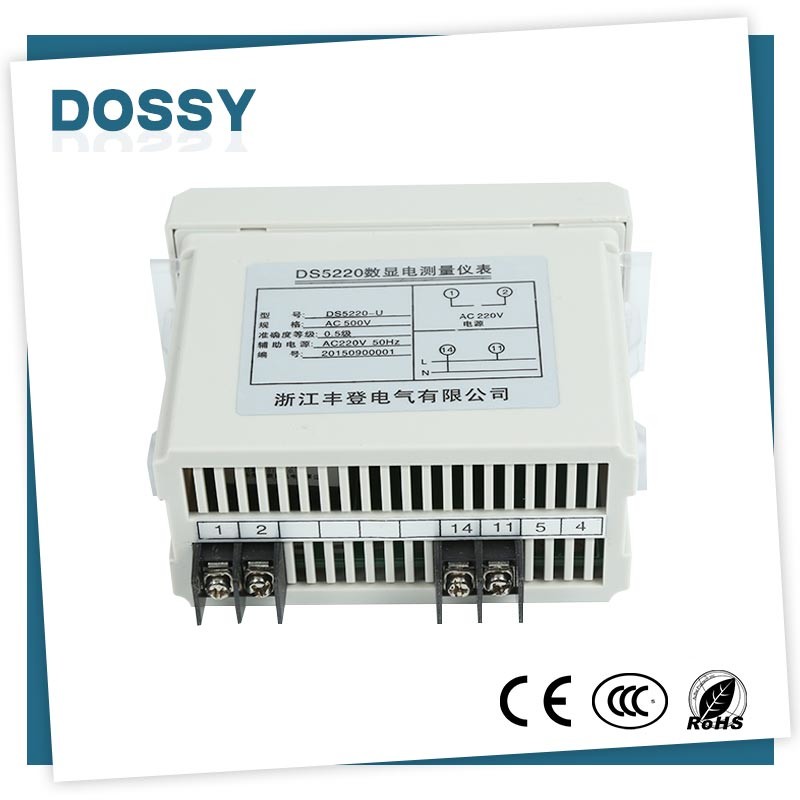 Single phase electricity lcd panel display smart digital voltage meter DS5210 V meter