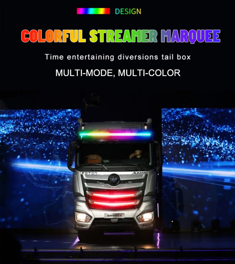 DC24V RGB Truck Led Strip Vehicle LED Work Lights Emergency Vehicle Led Strip Lights