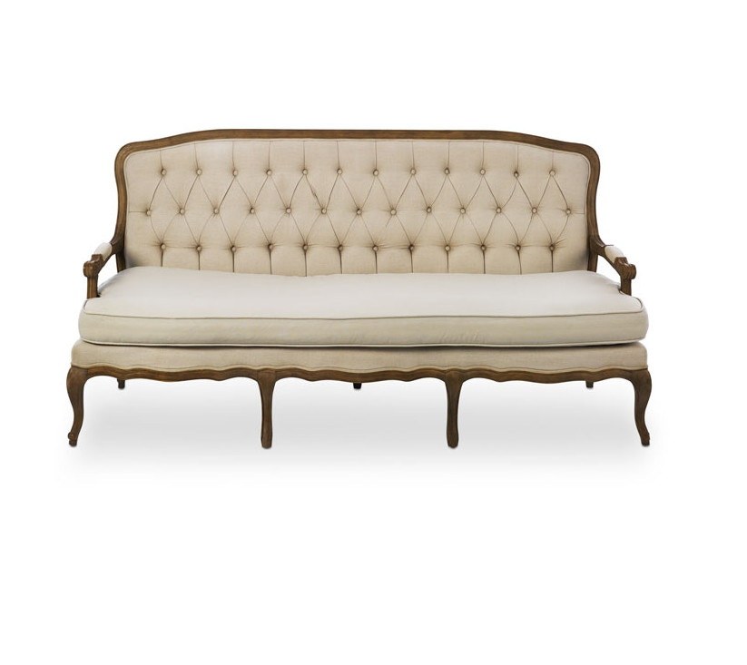 Dubai Antique Solid Wood Frame linen fabric Sofa and party rent Furniture Living Room Sofa sell