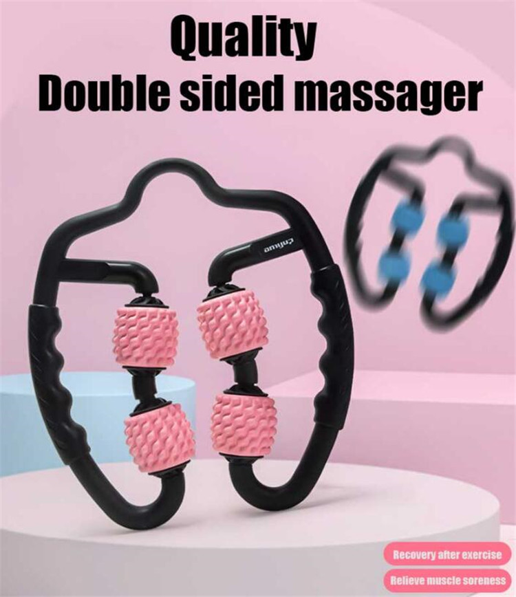 ARC Portable U Shaped Trigger Point Massage Roller Double Sided
