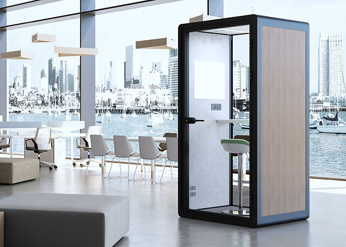 S Size Single Person Modularly Installed Silent Cabin Office With Chair Phone Booth In Office Privacy For Calling Pods