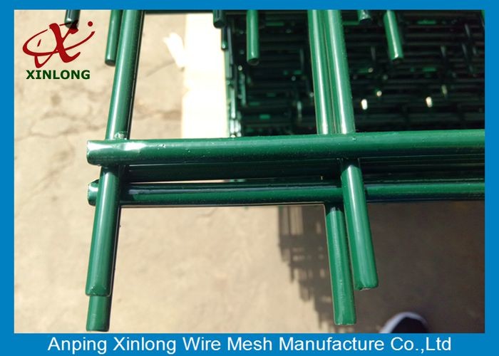 Hot Dipped Galvanzied Welded 656 Double Wire Mesh / Industrial Security Fencing