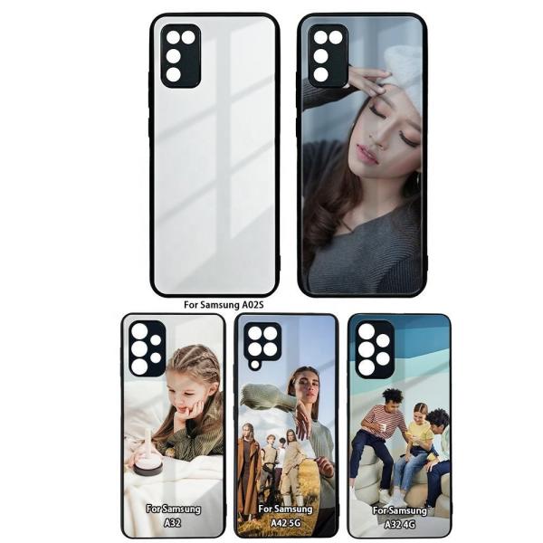 Quality 2D Sublimation Tempered Glass Mobile Phone Case For Samsung A Series for sale
