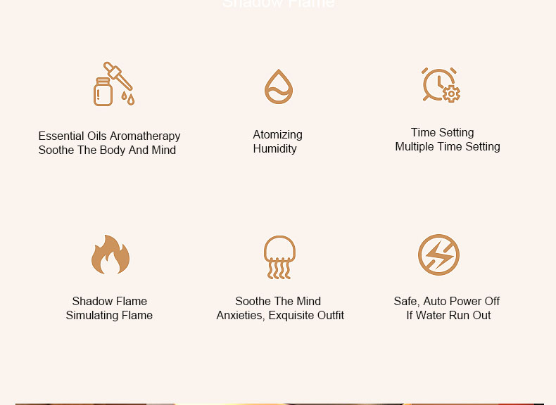 2023 New Flame Water Atomization Jellyfish Fog Humidifier Desktop Portable Essential Oil Aroma Diffuser with Atmosphere Light