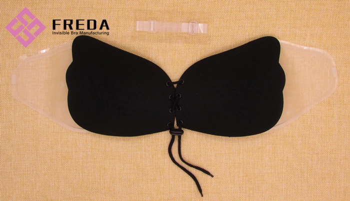 detachable adhesive wing strapless bra