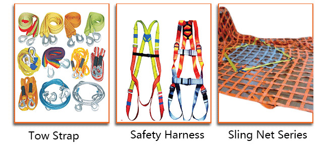 43mm Width Polyester Webbing Sling Industrial Lifting Straps High Efficiency