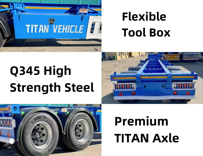 TITAN 2 Axle Gooseneck Container Trailer for Sale