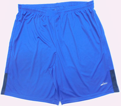 Customzied Size Casual Adjustable Drawstring Mens Soccer Shorts Blue