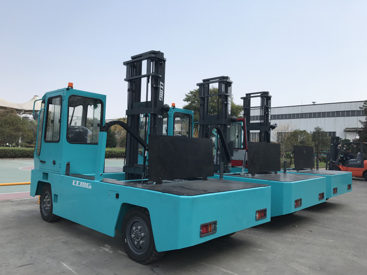 LTMG Electric Side Loader Forklift Truck 3 Ton Wtih 4.8m Mast 500mm Load Centerside lift fork truck