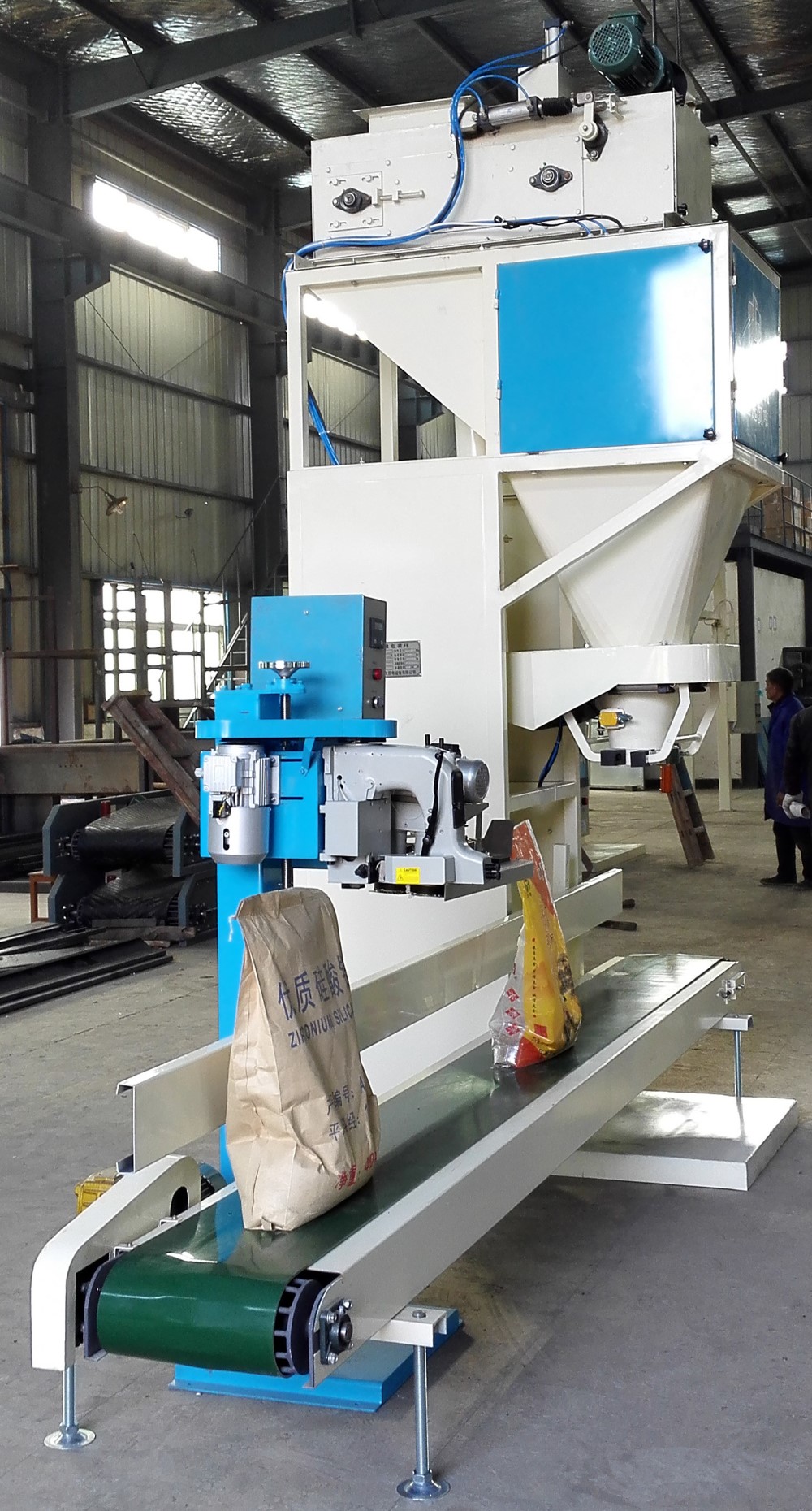 Touch Screen Control 3KW Cement Bag Packing Machine