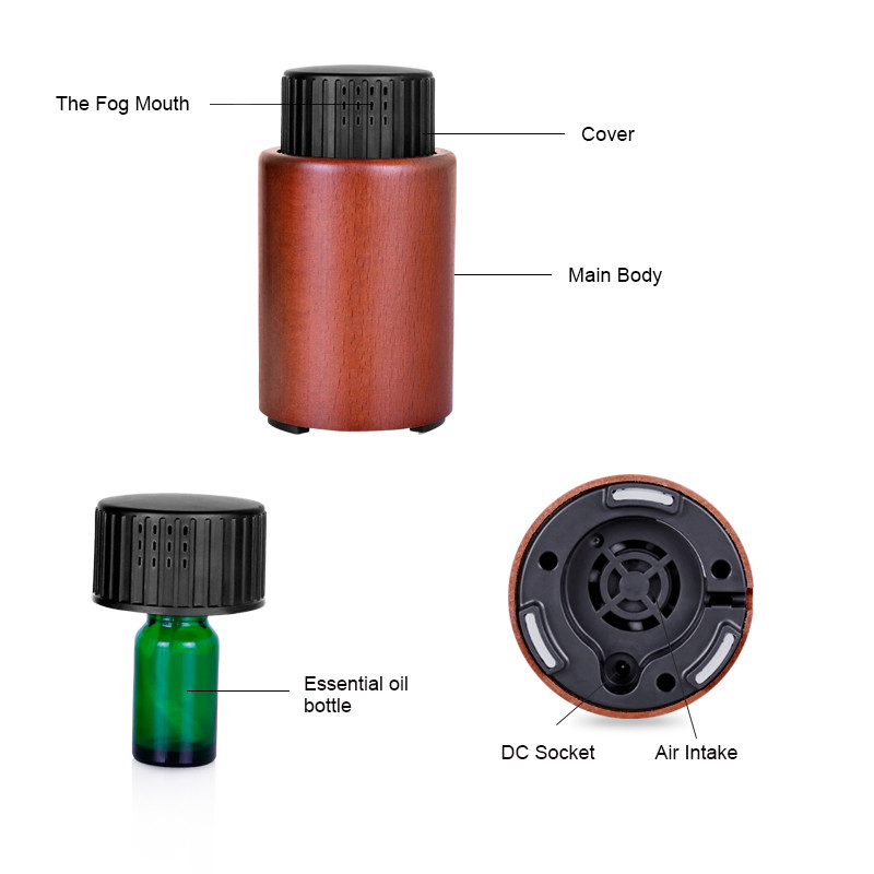 Car 3MHz 0.5W 10ml Essencial Oil Aromatherapy Diffuser