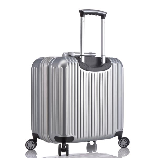 Simple Style Aluminum Alloy Frame Luggage Suitcases 16" PC Carry-ons Light Weight Spinner with 360 Universal Wheel
