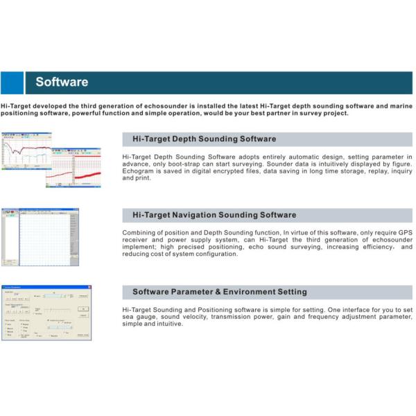 Optimal TVG Curve 200 KHz Frequency Echo Sounder Depth Meter