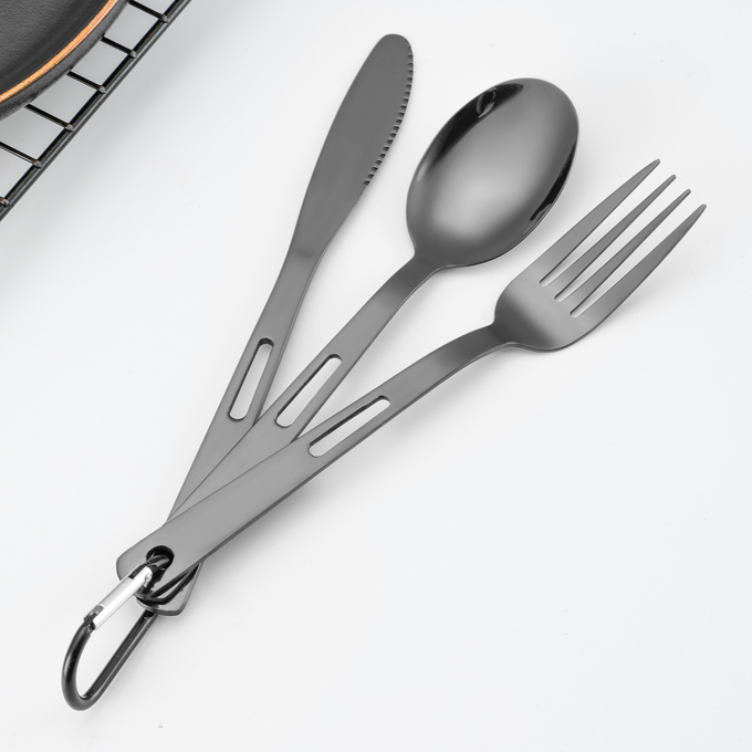 Lightweight And Durable Stainless Steel Cutlery Set For Outdoor Dining