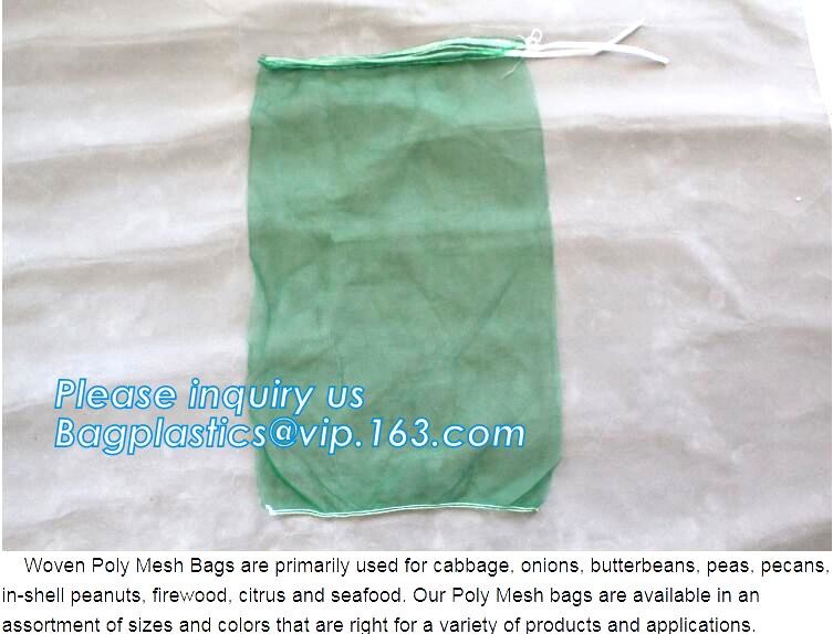 PE Knitted mesh bag and Raschel mesh bag,Factory Price Supply Plastic Pe Raschel Monifilament Date Mesh Net Bags, bageas