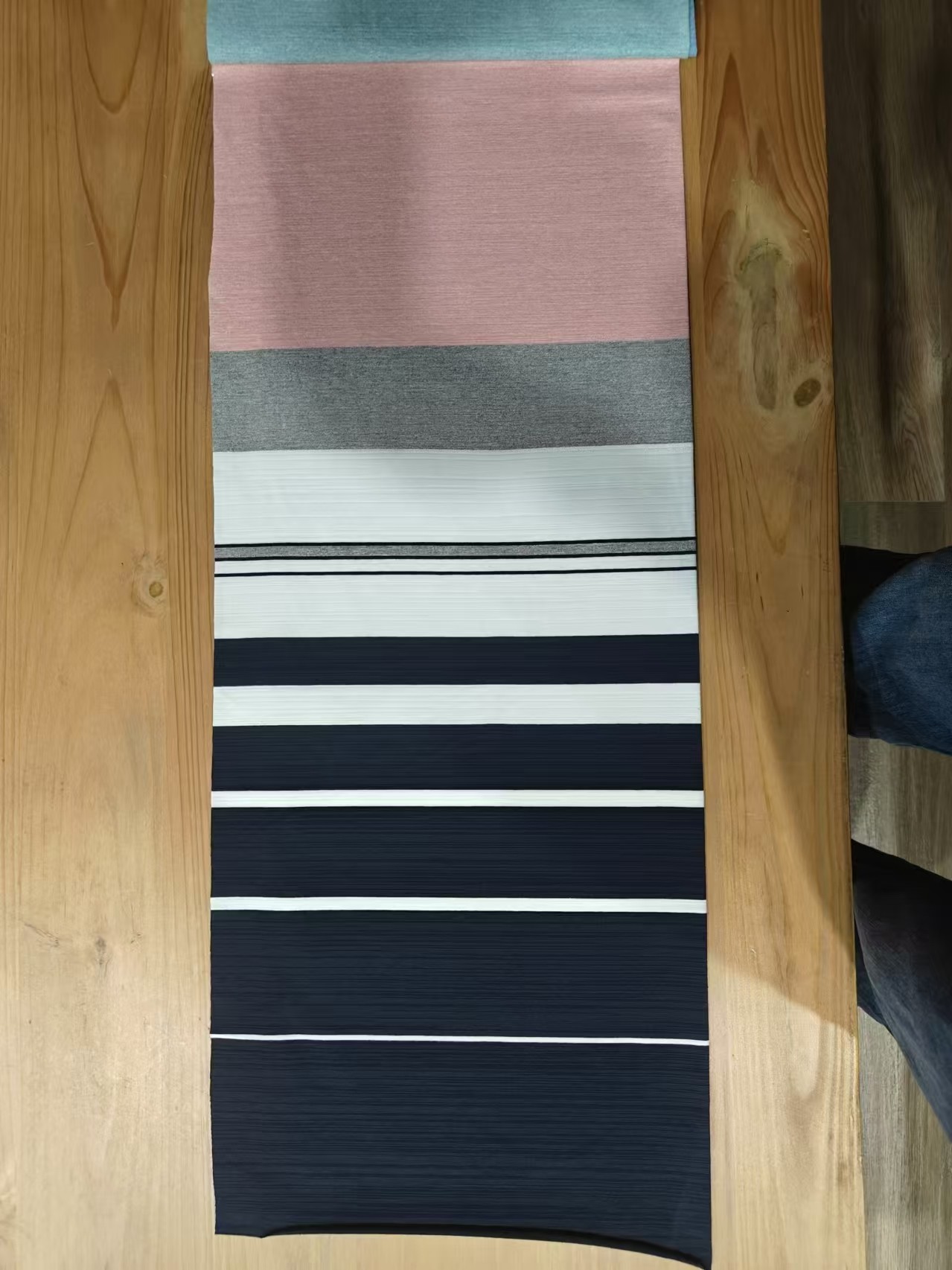 Soft，Elastic Comfortable And Durble Striped Material Fabric For Casual Wear