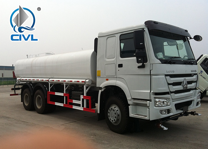 Orange color Sinotruk HOWO7 Water Tanker Truck 18CBM For Pesticide Spraying
