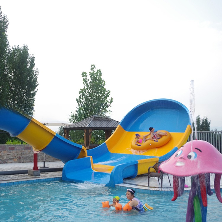Fiberglass Swimming Pool Slide Kids &amp; Adult Water Park Equipment