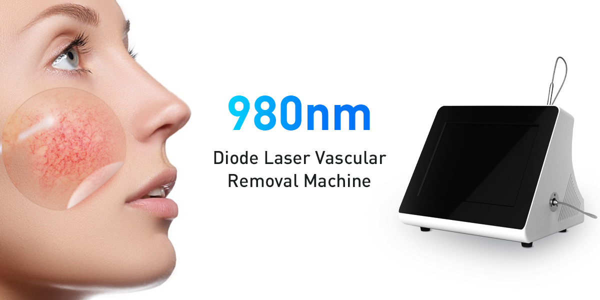 Portable 980Nm Diode Laser Vascular Therapy Machine Red Blood Vessels Spider Vein Removal 980Nm Machine