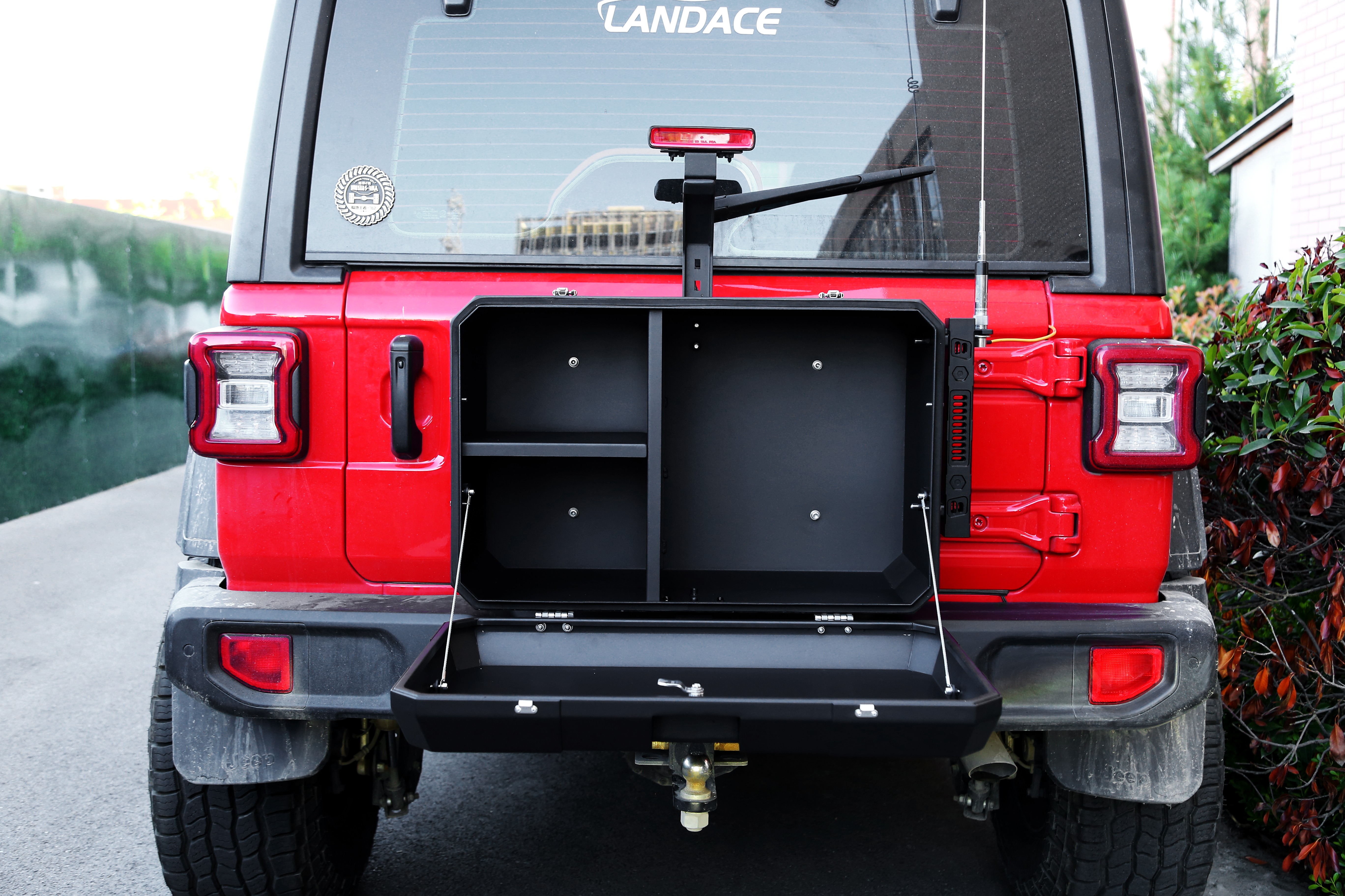 Tank 300 BJ40 Exterior Accessories Jeep Tailgate Outside Storage Box Back Size 700x450x317mm