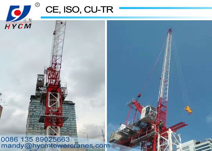 QTD5523 Tower Crane Climbing Cage 12ton Weight 55m Lifting Arm Construction Crane Machine