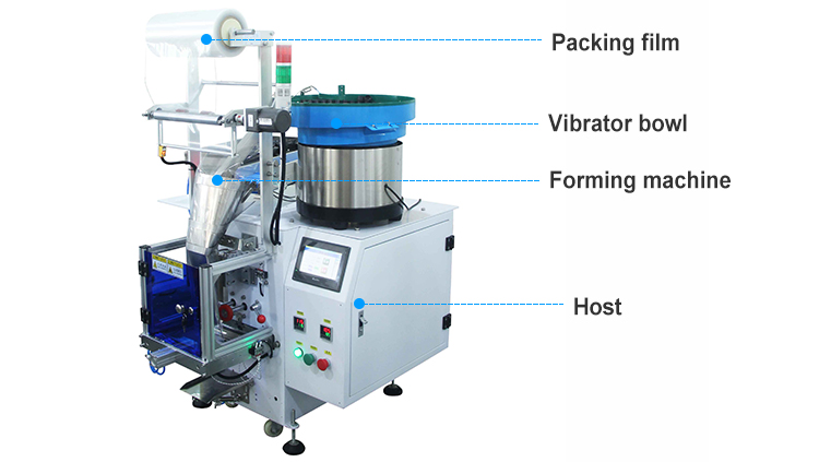 Multi-Function Plastic Parts Packing Machine Hardware Bolt Nail Industrial Screw Counting Packing Machine
