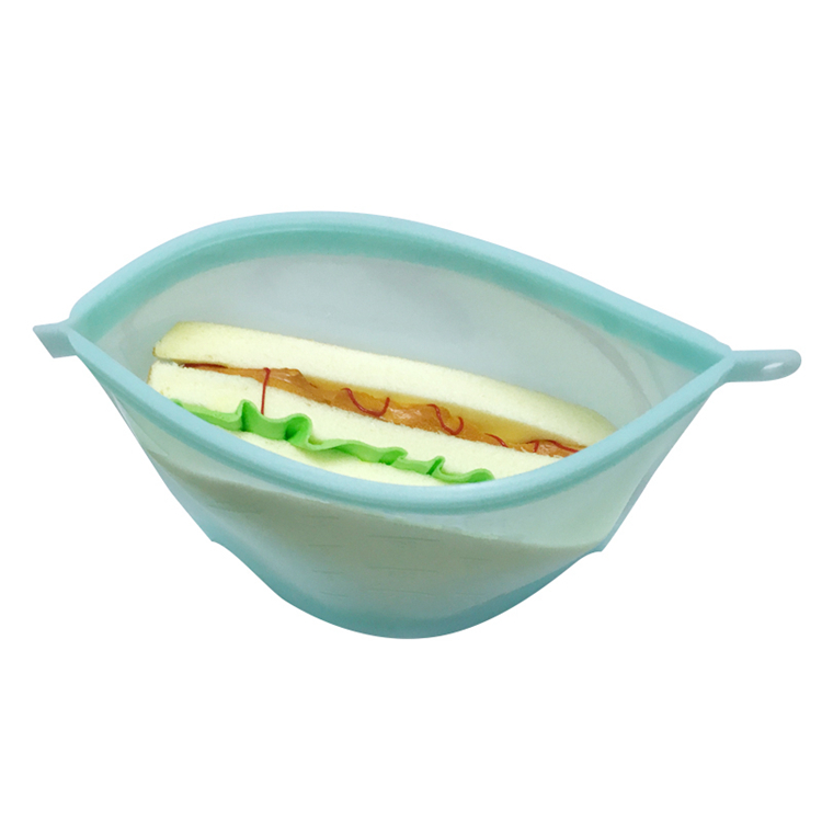 1000ML/1500ML Leakproof Easy Clean Fresh Sealing Vacuum Reusable Silicone Food Safe Storage Bag