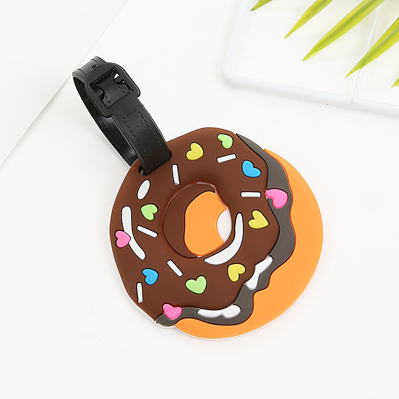 Cartoon Silicone Luggage Tags for Suitcases and Schoolbags on Summer Vacation