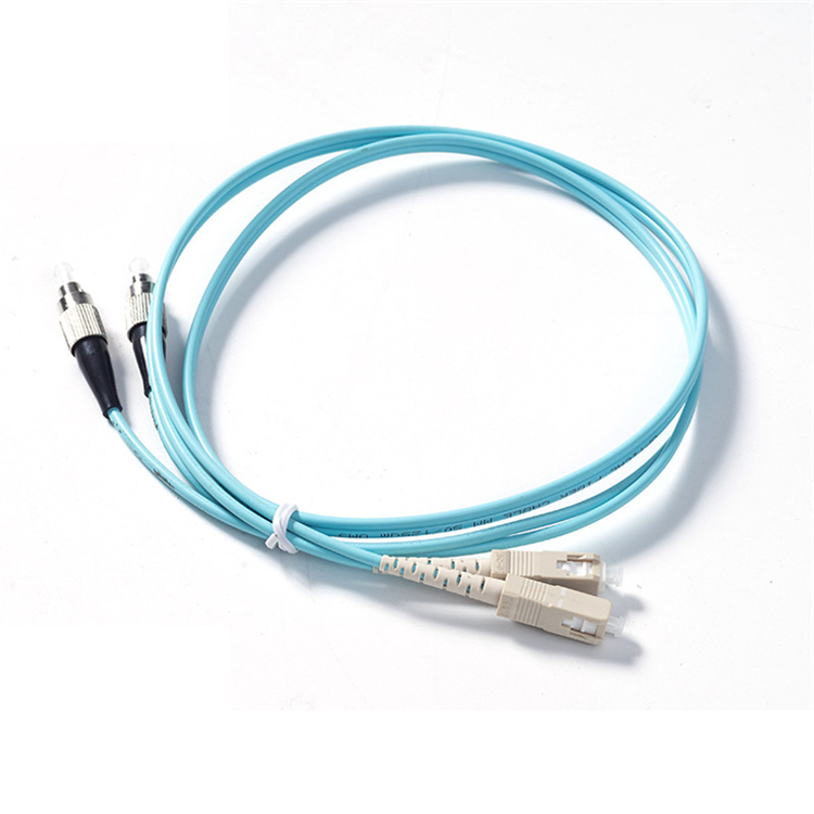 Ftth 1.6mm 1M Length Optic Fiber Patch Cord Aqua Blue Cable Jumper